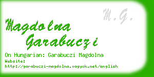 magdolna garabuczi business card